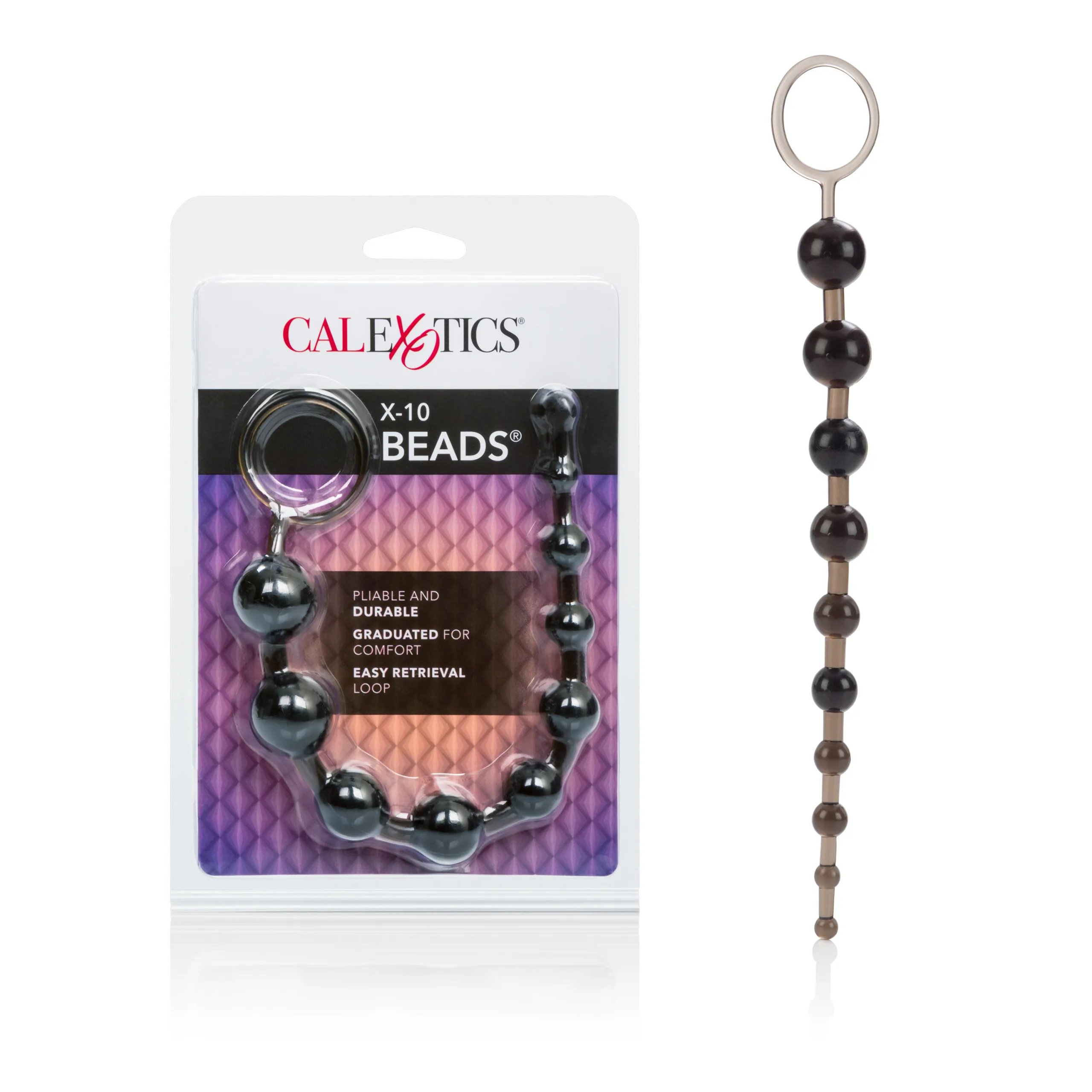 X-10 Beads - Black Vibrators CalExotics