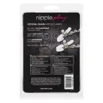 Nipple Play Crystal Chain Nipple Clamps Body Jewelry (Non Piercing) | Nipple Jewelry CalExotics