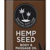 Hemp Seed Massage and Body Oil - Dreamsicle - 8 Fl. Oz./ 237ml Lubes & Essentials Earthly Body