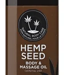 Hemp Seed Massage and Body Oil - Dreamsicle - 8 Fl. Oz./ 237ml Lubes & Essentials Earthly Body