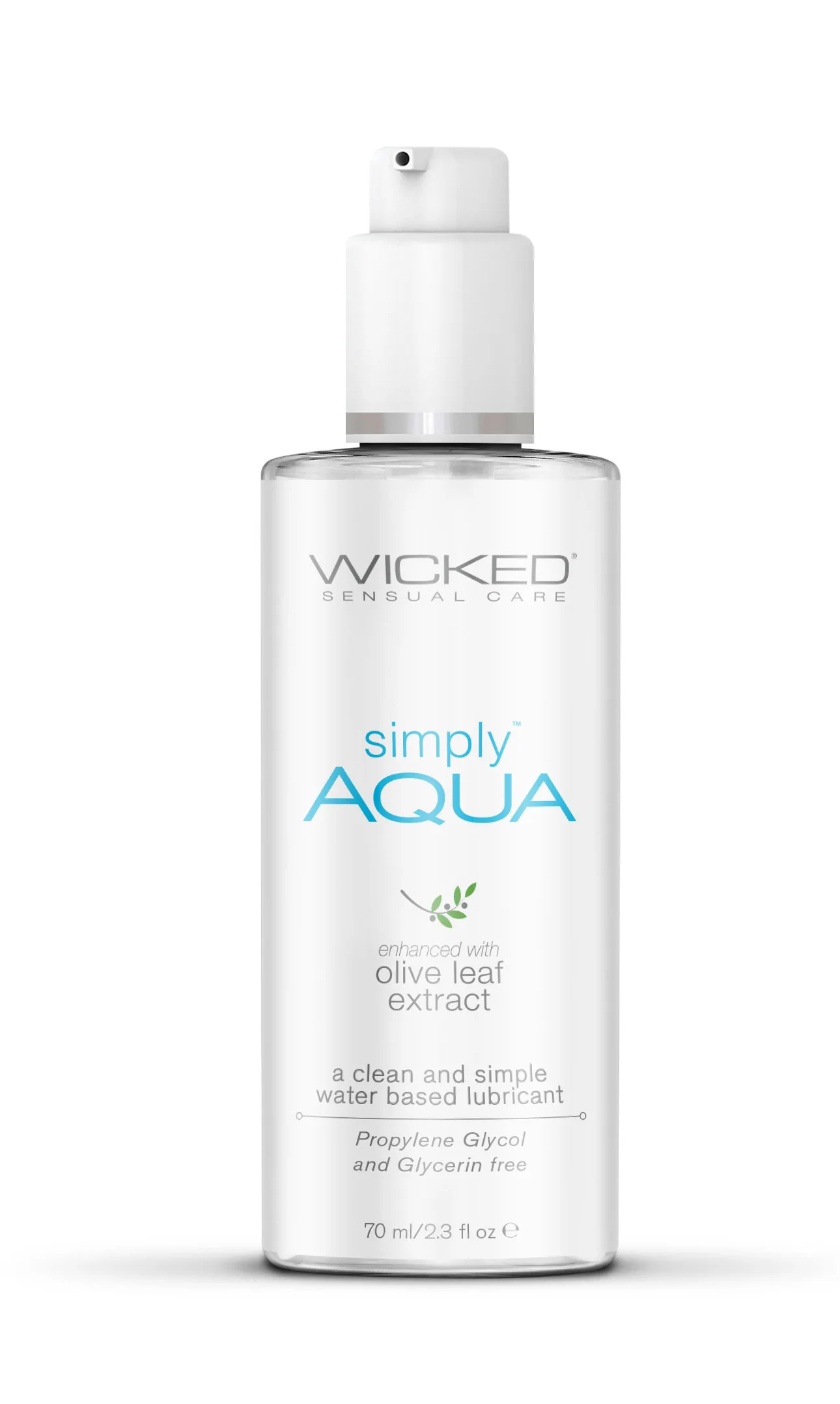Simply Aqua Fragrance Free Lubricant - 2.3 Fl. Oz. Lubes & Essentials Wicked Sensual Care