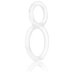 Ofinity Double Ring - Clear Cockrings | Cockrings W/Dual Straps Screaming O