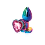 Rear Assets - Multicolor Heart - Small - Pink Anal Play nsnovelties