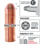 Fantasy X-Tension Mega 1-Inch Extesion Penis Extension & Sleeves | Non-Vibrating Pipedream