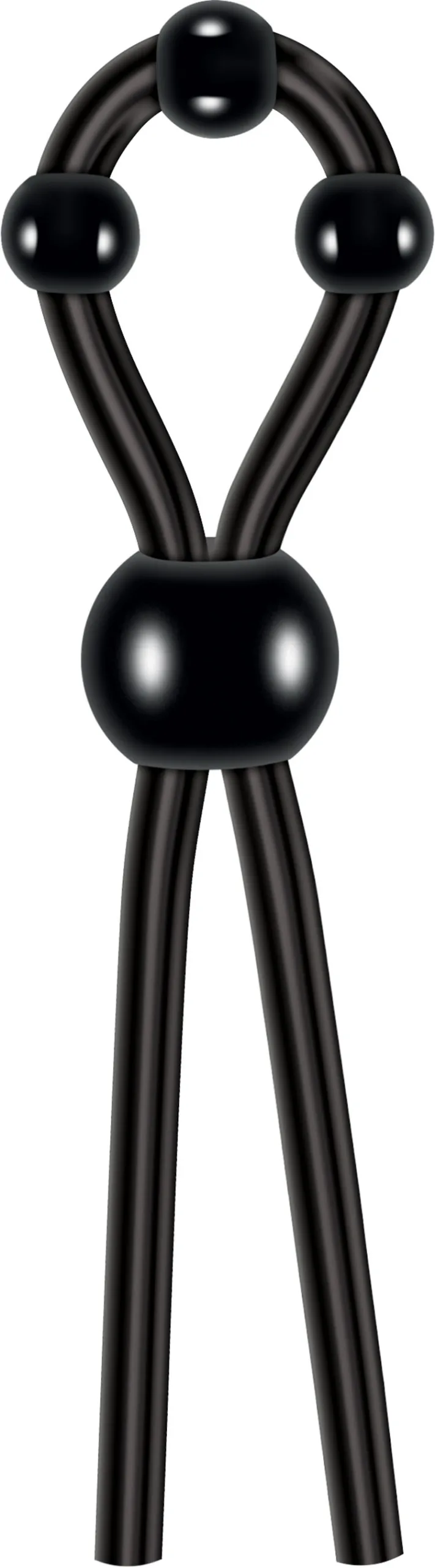 Ultimate Silicone Lasso - Black Cockrings | Adjustable Evolved Novelties