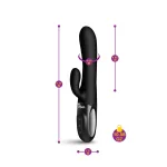 Hypnotic Clit Teaser and Thrusting Rabbit - Black Vibrators Viben