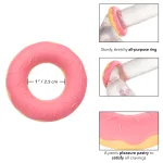 Naughty Bits Dickin Donuts Silicone Donut Cock Ring - Pink Enhancers CalExotics