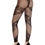 Azura Footless Tights O/s - Black Hosiery & Garters Leg Avenue