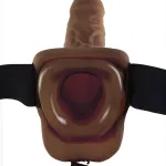 Fetish Fantasy Series 9-Inch Hollow Strap-on With Balls - Brown Dildos Pipedream