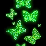 Aurelia Glow in the Dark Body Jewels Sticker Festival & Rave Leg Avenue