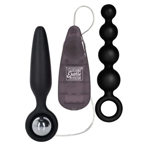 Booty Call Booty Vibro Kits - Black Anal Play CalExotics