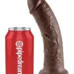 King Cock 8-Inch Cock Brown Dildos Pipedream