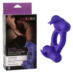 Silicone Rechargeable Triple Orgasm Enhancer - Purple Vibrators CalExotics