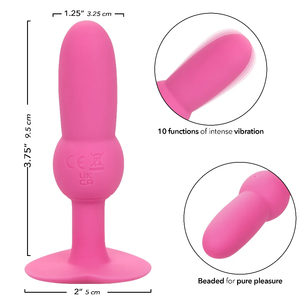 First Time Vibrating Beaded Probe - Pink Vibrators CalExotics