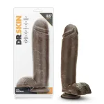 Dr. Skin - Mr. Mister 10.5 Inch Dildo with Suction Cup - Chocolate Dildos Blush
