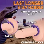 Slitherine Silicone Cock Ring - Purple Enhancers XR Brands