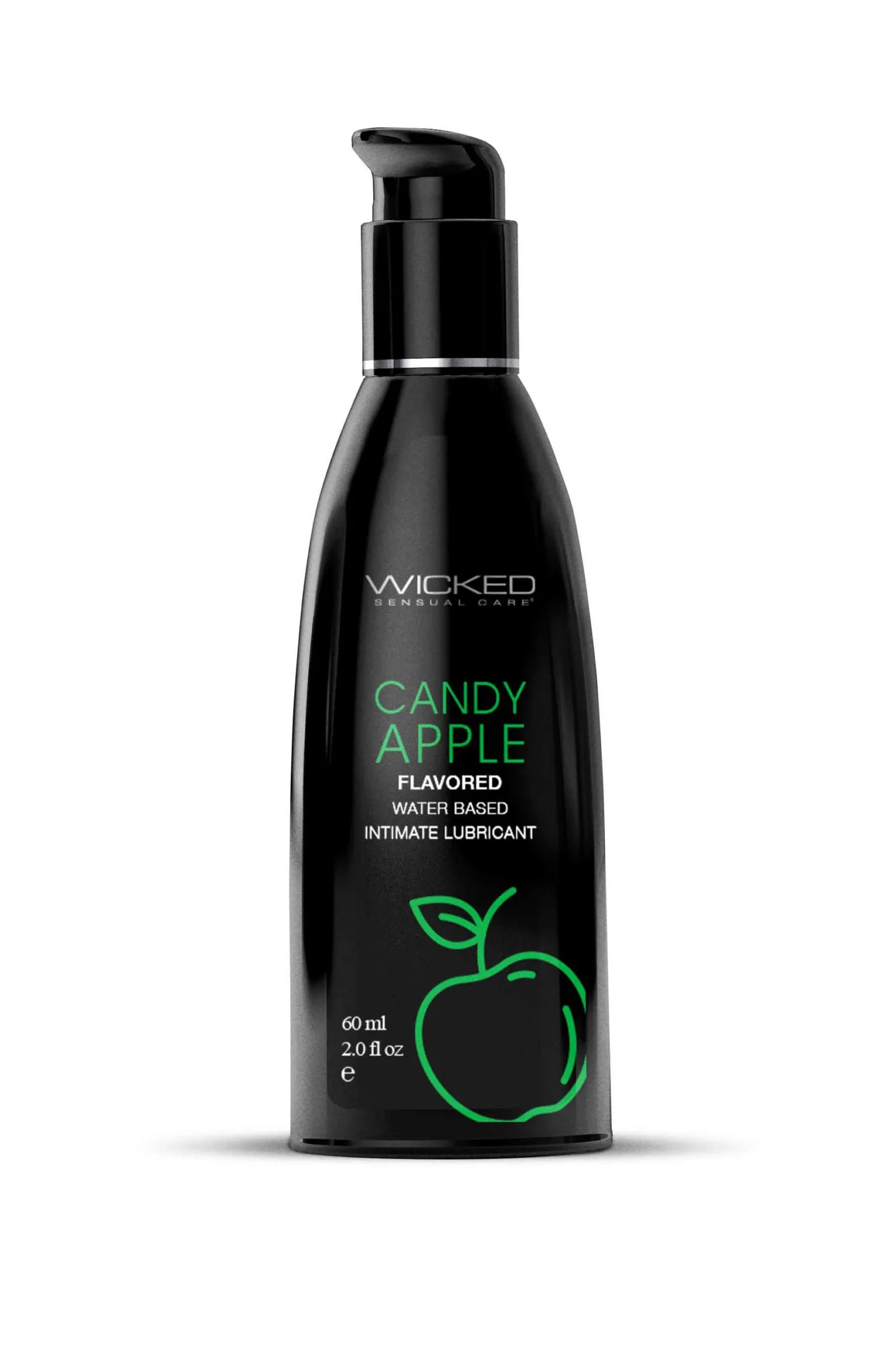 Aqua Candy Apple Flavored Water Based Intimate Lubricant - 2 Fl. Oz. Lubes & Essentials Wicked Sensual Care