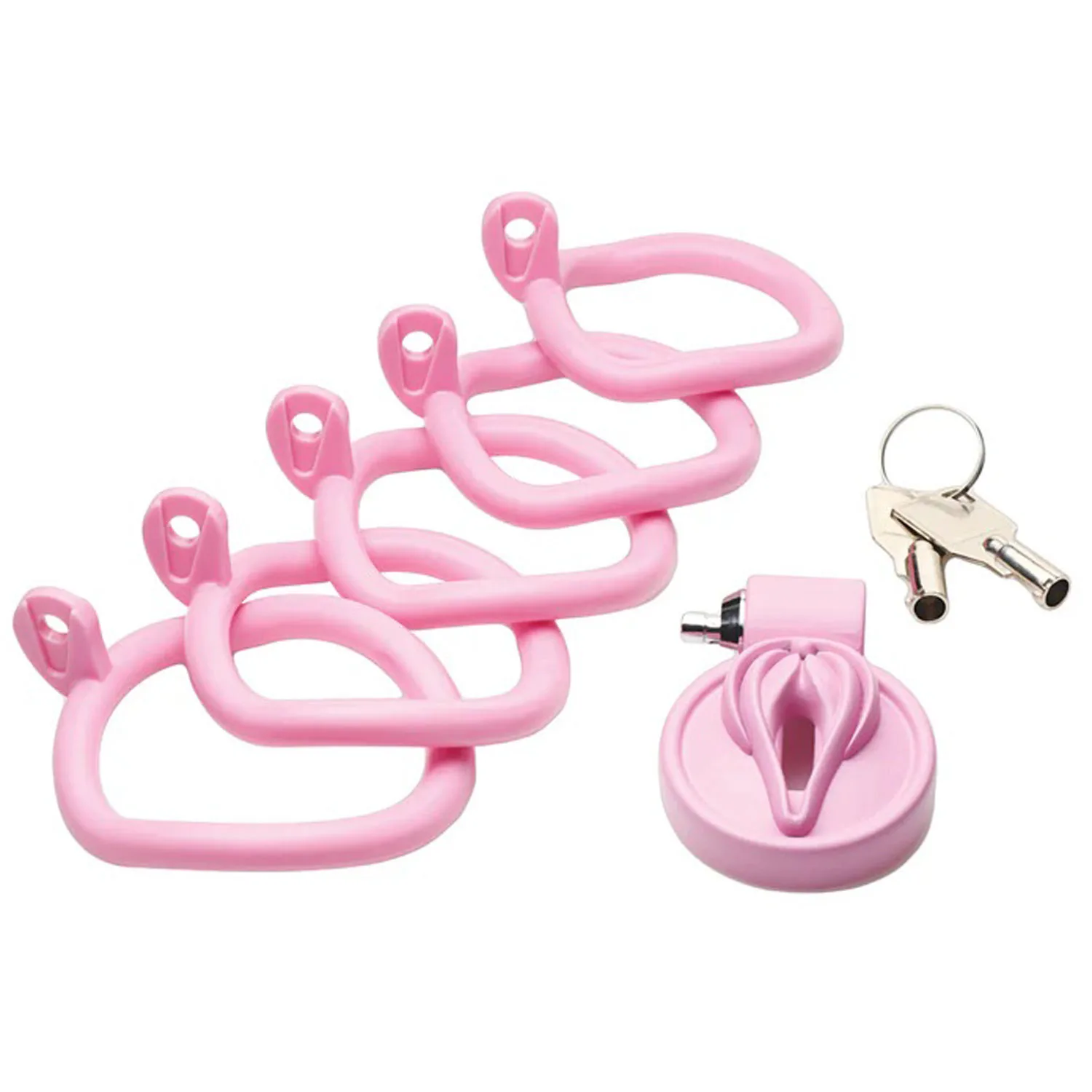 Pussification Vulva Chastity Cage - Pink BDSM & Kink XR Brands