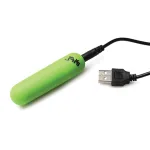 Glow in the Dark Bullet With Remote - Green Vibrators XR Brands
