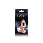 Rear Assets - Rose Gold Heart - Medium - Clear Anal Play nsnovelties