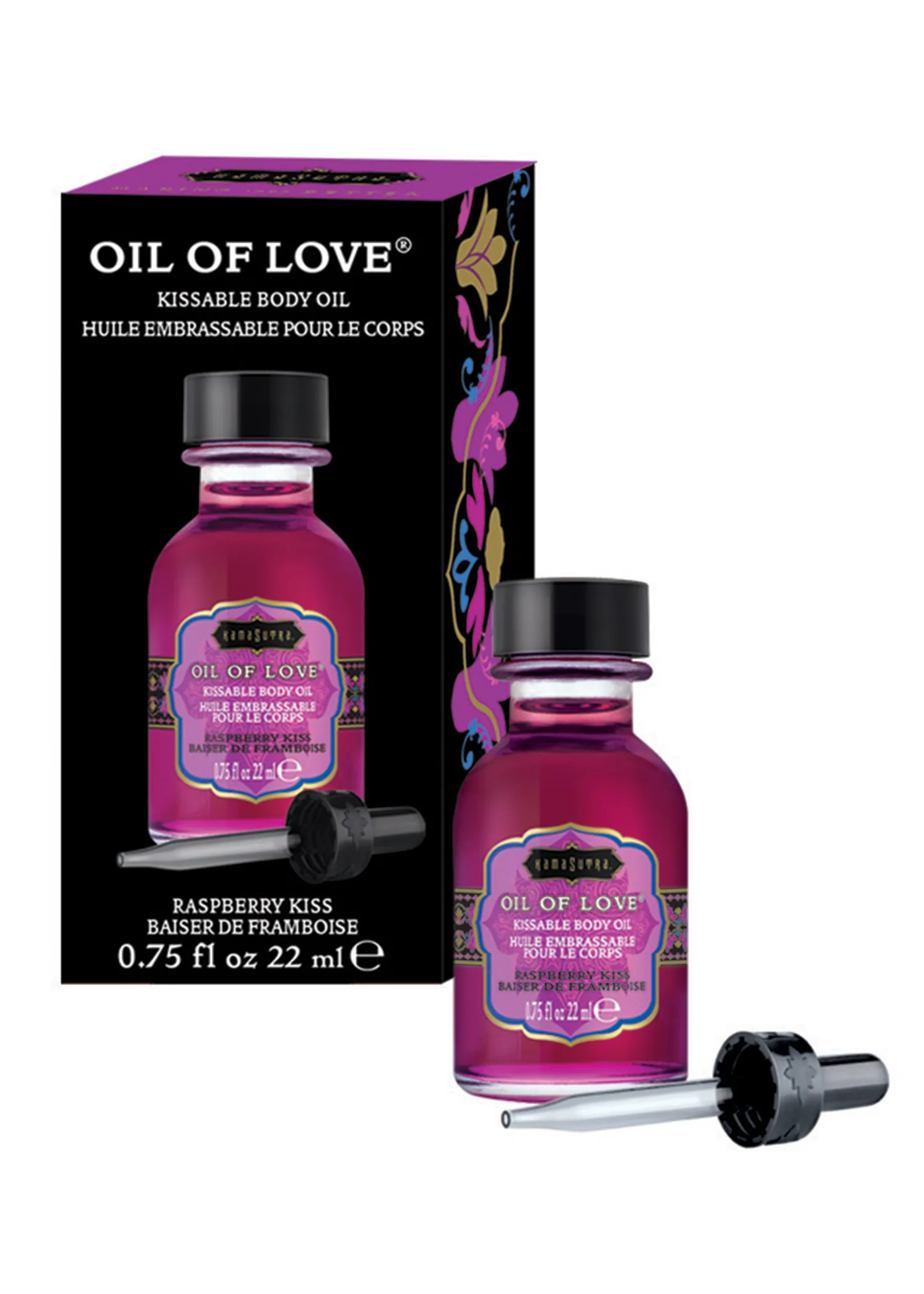 Oil of Love - Raspberry Kiss - 0.75 Fl. Oz. / 22 ml Lubes & Essentials Kama Sutra