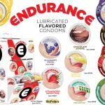 Endurance Condoms - 144 Count Wall Mount Display - Assorted Flavors Lubes & Essentials Hott Products