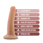 Dr. Skin Plus - 5 Inch Posable Dildo - Vanilla Dildos Blush