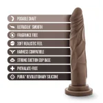 Dr. Skin Silicone - Dr. Carter - 7 Inch Dong With Suction Cup - Chocolate Dildos Blush