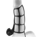 Fantasy X-Tensions Deluxe Silicone Power Cage - Black BDSM & Kink Pipedream