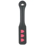 12 Inch Leather Impression Paddle - Heart BDSM & Kink Sportsheets