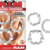 Ram Beaded Cockrings - Clear Cockrings Nasstoys