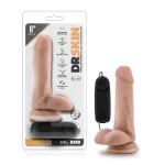 Dr. Skin - Dr. Rob - 6 Inch Vibrating Cock With Suction Cup - Vanilla Vibrators Blush