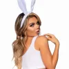Bendable Velvet Bunny Rabbit Ears - White Costumes Leg Avenue