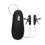 Vibrating Heated Nipple Teasers - Black BDSM & Kink CalExotics