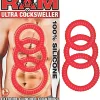 Ram Ultra Cocksweller - Red Cockrings Nasstoys