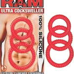 Ram Ultra Cocksweller - Red Cockrings Nasstoys