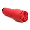 Pleasure Rose-Petite Mini Silicone Rose Wand - Red Vibrators XR Brands