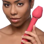 Bloomgasm - Sweet Heart Rose 5x Suction Rose and 10x Vibrator - Pink Vibrators XR Brands