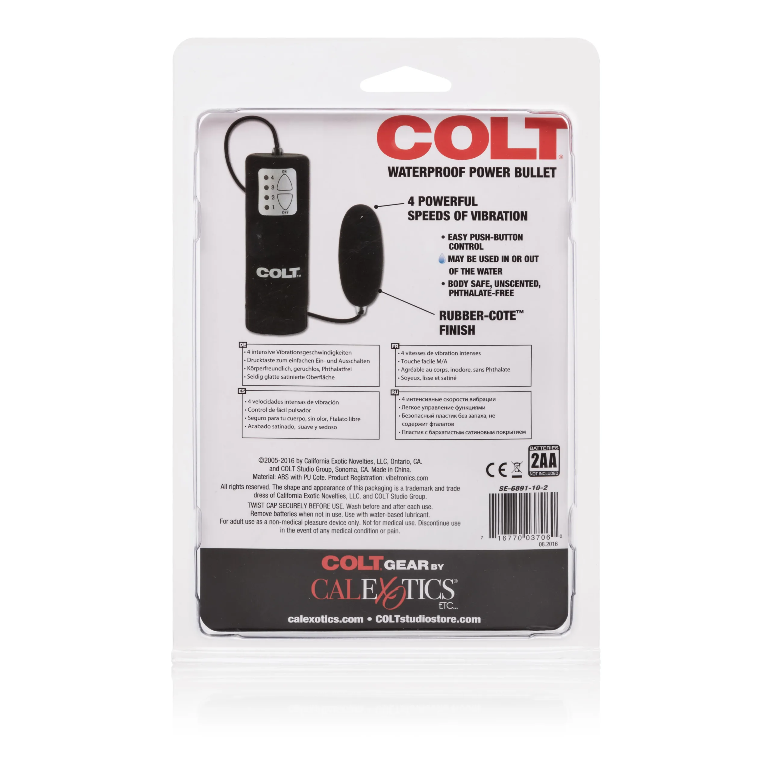 Colt Waterproof Power Bullet Vibrators CalExotics