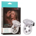 Maximus Enhancement Ring 5 Stroker Beads Rechargeable Clear Vibrators CalExotics
