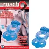 The Macho Double Ring - Blue Cockrings | Cockrings W/Clit Stimulators Nasstoys