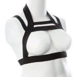 Gender Fluid Majesty Harness - Small-Large - Black BDSM & Kink Voodoo Toys