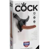 King Cock Strap-on Harness with 7 Inch Cock - Tan Dildos Pipedream