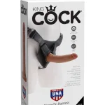 King Cock Strap-on Harness with 7 Inch Cock - Tan Dildos Pipedream