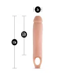 Performance - 11.5 Inch Cock Sheath Penis Extender - Vanilla Cockrings | Penis Sleeves Blush