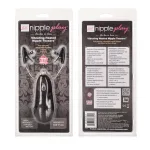 Vibrating Heated Nipple Teasers - Black BDSM & Kink CalExotics