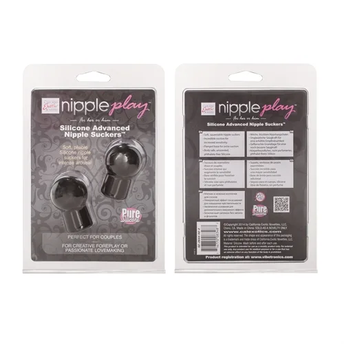 Nipple Play Silicone Advanced Nipple Suckers - Black Strokers & Pumps CalExotics
