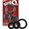 Ringo X3 - Black - Each Cockrings Screaming O