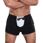 Tuxedo Boxer - One Size - Black Novelty Male Power