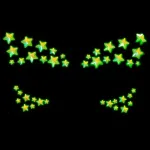 Celeste Glow in the Dark Face Jewels Sticker Festival & Rave Leg Avenue